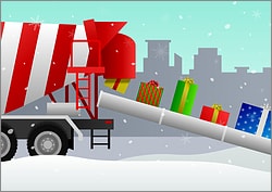 Candy Cane Concrete Mixer