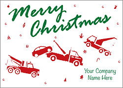 Christmas Wrecker Card