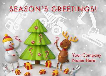 Dump Truck Cheerful Card