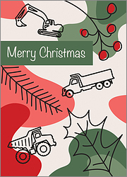 Dump Truck Holly Card