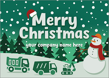 Festive Dump Truck Card