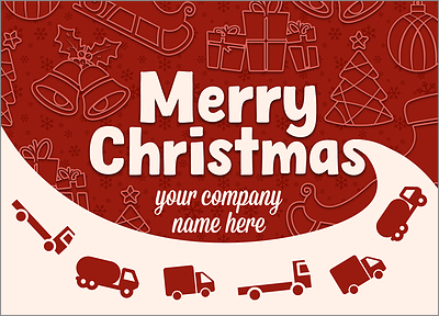 Holiday Haul Greeting Card (Glossy White) 