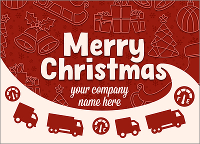 Holiday Tanker Truck Card