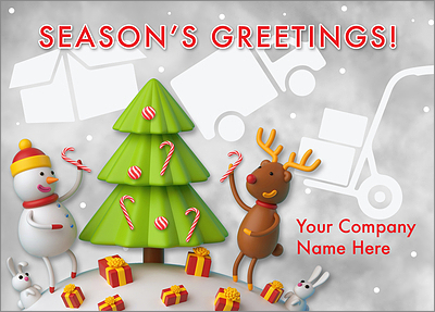 Moving Cheerful Card