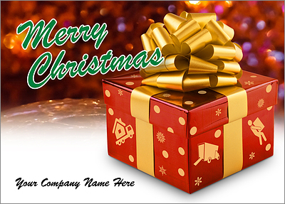 Moving Christmas Gift (Glossy White) 