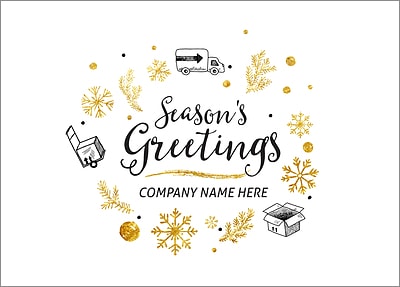 Moving Company Christmas Card