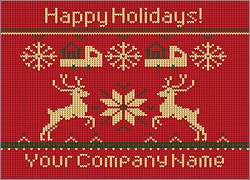 Moving Reindeer Christmas Card