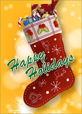 Moving Stocking (Glossy White) 