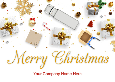 Moving Tools Christmas Card (Glossy White) 