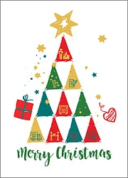 Moving Tree Christmas Card