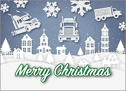 Snowy Trucking Card