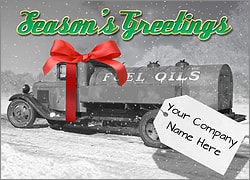 Tanker Truck Christmas Card