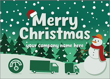 Tanker Truck Greetings Card