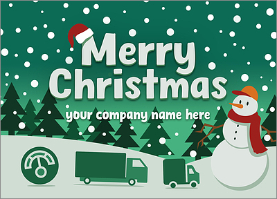 Tanker Truck Greetings Card