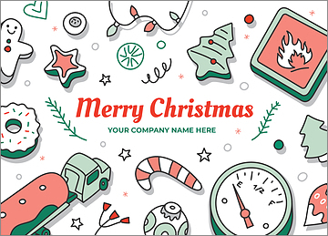 Tanker Truck Merry Holiday Card