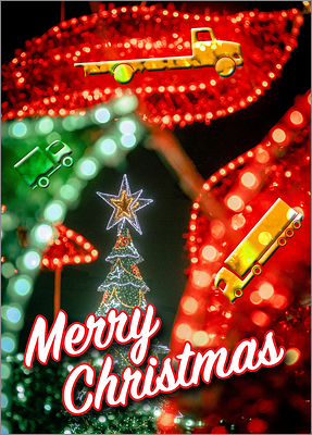 Trucking Bright Lights Card