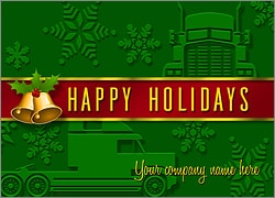 Trucking Card Green