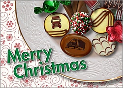 Trucking Christmas Candy Card