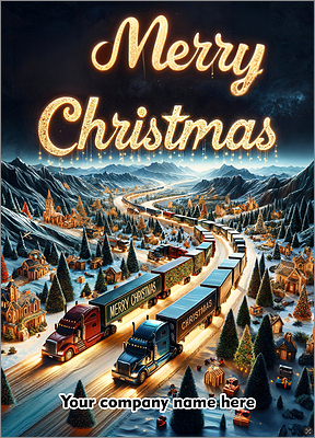 Trucking Christmas Card Chic