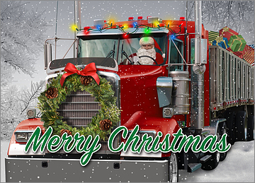 Trucking Holiday Card