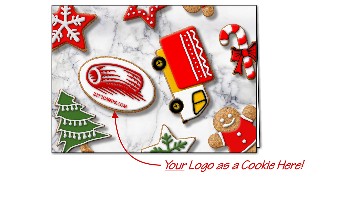 Trucking Logo Cookies (Glossy White)