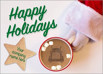 Trucking Mug Card