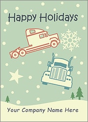 Trucking Snowfall Card