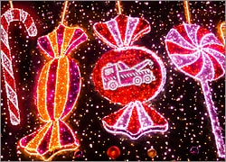 Wrecker Christmas Lights Card