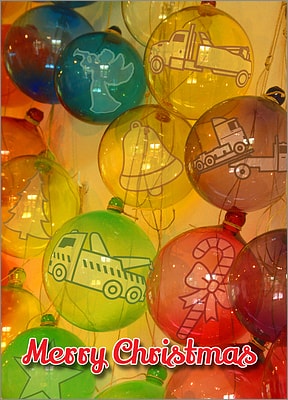 Wrecker Glass Ornaments