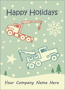 Wrecker Snowfall Card