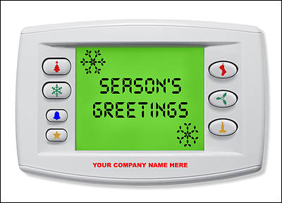 HVAC Christmas Card (Glossy White)